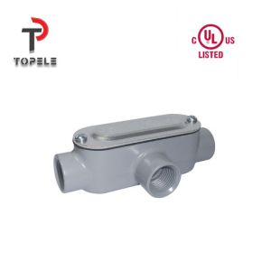 Threaded Aluminum Die Cast Rigid Conduit Body T Type 1/2" To 4"