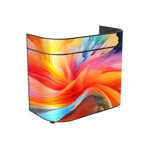 Cabinet table display Elliptical edge Curved led display table