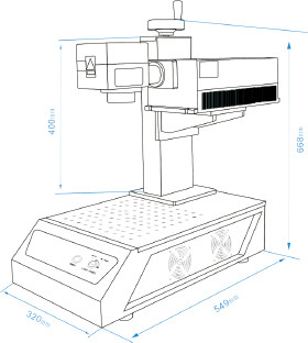 3w UV Laser Marking Machine For Glass Plastic Non Metal Material