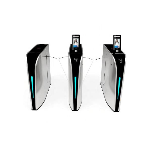 Retractable Flap Gate Barrier RFID Card Reader / QR Code Scanner LED Light