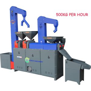 500KG PER HOUR COMPLETE BROWN RICE MILL MACHINE 220VOLT SINGLE PHASE