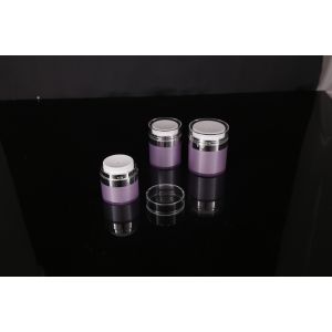 hand lip crystal pump empty square white Screen Printing Airless 30ml Cosmetic