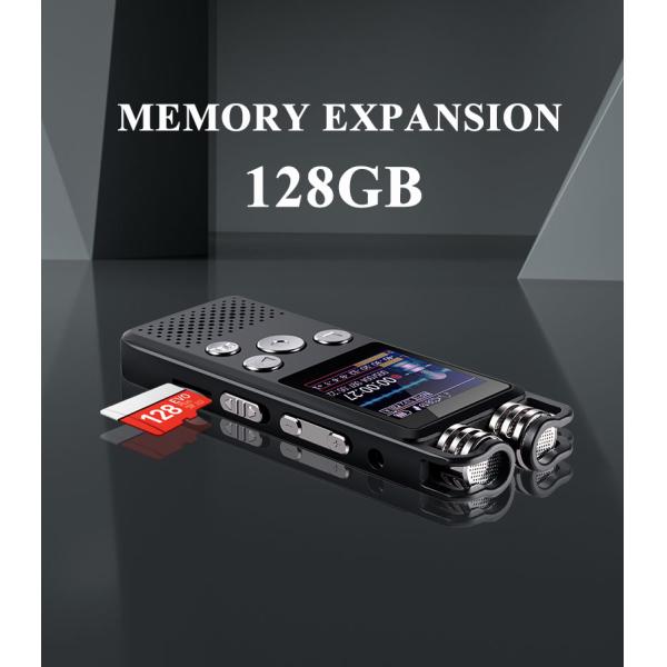 Professional Mini Audio Recorder X189 Voice Activated Digital Voice Recorder Microphones Noise Reduction Multi-language Menu