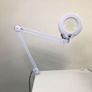 Magnifying lamp with fluorescent light source 22W magnifier light clamp base