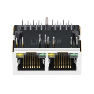 LPJ26226BENL 10/100 Base-T 8p8c Tab Down Green/Yellow LED 1x2 Port RJ45