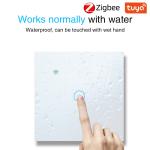 2Gang EU Standard Tuya Smart Zigbee Switch with App Voice Touch Control VIoce