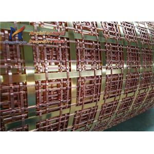 10mm Architectural Woven Wire Mesh Brass Copper Wire Mesh Screen