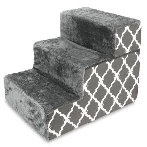 16" Width Nonslip Pet Steps 3 Step 4 Step Foam Pet Stairs For Older Dogs Bed