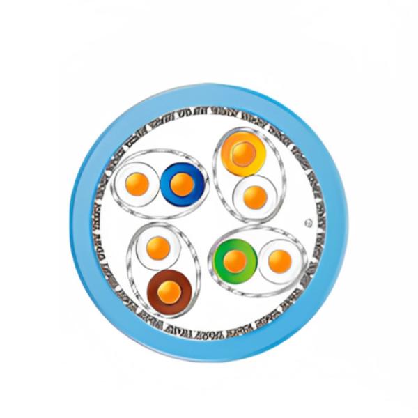 Quality 23 AWG Solid Bare Copper Shielded Category 8 LAN Cable with Skin-Foam-Skin Polythene wholesale