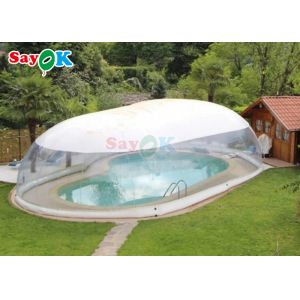 Outdoor Customized Inflatable Swimming Pool Cover Transparent inflatable pool