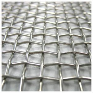 Architectural Decorative Black Coated Crimped Wire Mesh in 5 cm Roll of 65mn and