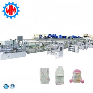 Cheap Advanced Full Servo Control CE Baby Diaper Making Machine with Sample to Be Sent for sale