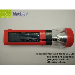 BN-403S Emergency Lighter Solar Rechargeable Torchlight LED Flashlight