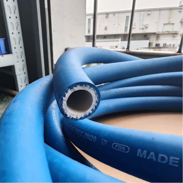 Quality Flexible Blue Antibacterial Sanitary Hose Food Approved Rubber For Cleaning wholesale