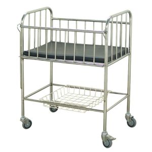 China Stainless Medical Pediatric Hospital Beds Baby Cot General Ward Use on sale