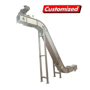 Stainless Steel Chain Scraper Conveyer Customized Wet Scrapper Conveyor