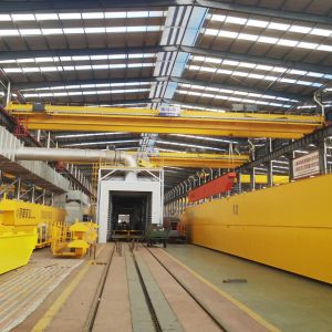 Top Running Overhead Travelling Bridge Crane Double Girder Electric 20 Ton
