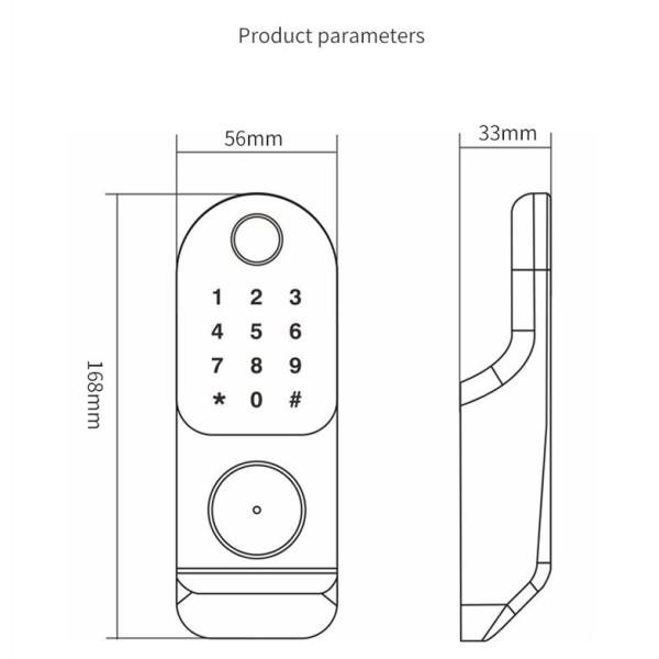 Smart Keyless Biometric Fingerprint Deadbolt Door Lock