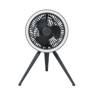 USB Rechargeable 8" Portable Camping Fan With LED Light Timing