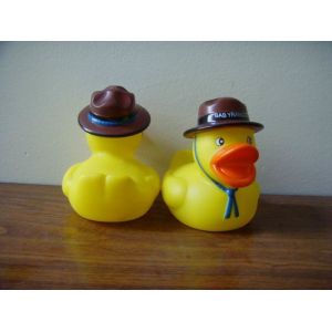 Cheap Phthalates Free Personalised Rubber Duck With Hat / Geologist / Desert Driver Design for sale