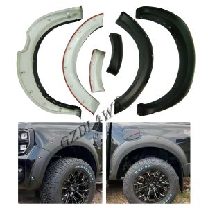 Matte Black 4x4 Car Fender Flares For Ranger T9 2022+ ABS 3M Tape Wheel Arch