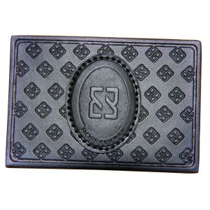 Logo embossed up Jeans Black Patch Custom Embossed Leather Patches