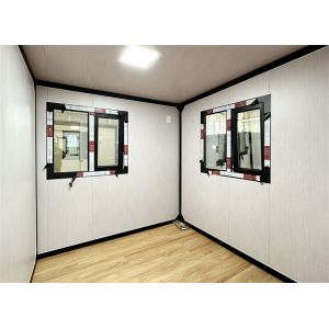 20-foot gray carved board expansion container house