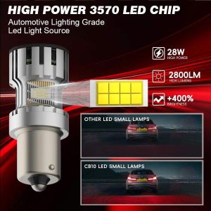 Halogen Size CB10 CANBUS Error Free 7443 T20 W21/5W LED Brake Lights With 2800LM