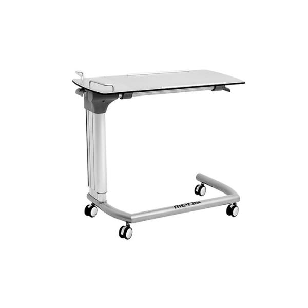 Quality Movable Height Adjustable Hospital Over Bed Table With Tilting Tabletop wholesale