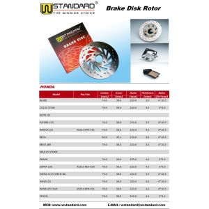 China Motorcycle Brake Disc Rotor SUPRA100 SMASH TS125 CG125 45251-KEV-650 on sale