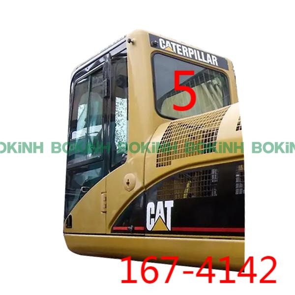 Quality 167-4142 CATERPILLAR Cab Glass Back Side Position NO.5 Tempered 5mm Thich wholesale