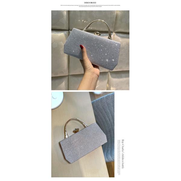 Vintage Style Hasp Women Handbag adorned with Designer Highlight Sequins Leather Trend