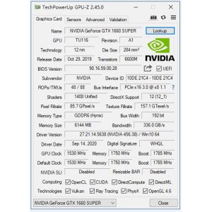PCWINMAX GTX 1660 SUPER 6GB GDDR6 Gaming Graphic Cards HD Interface 1785 Mhz