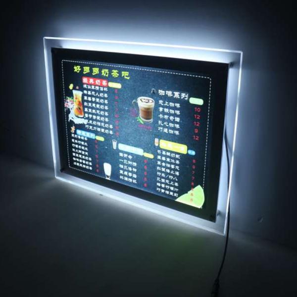 Quality A3 A4 Hanging Real Estate Hanging Led Frame Led Crystal Led Lightbox wholesale