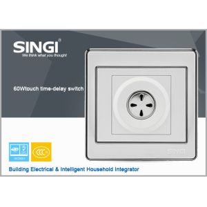 Cheap New design Crystal Tempered glass White, champagne One position touch time delay switch for sale