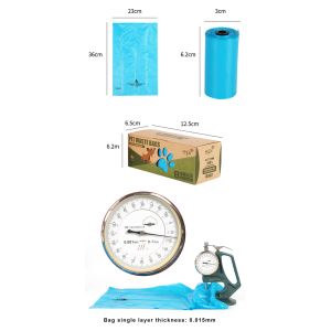 Biodegradable Compostable Roll Dog Poop Bags with Custom Gravure Printed Logo