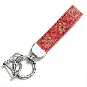 Personalized Embossed Leather Keychain Thermal Transfer Printing