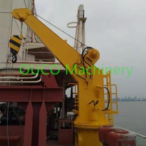Fixed Boom 4T Pedestal 2.6M Jib Ship Deck Cranes