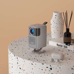 Outdoor Android 720p Home Portable Projector 100 ANSI Lumens With Lift Bracket