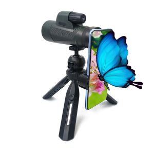 Cheap 10x42 High Power Monocular Telescope With Smartphone Holder IPX7 Waterproof for sale