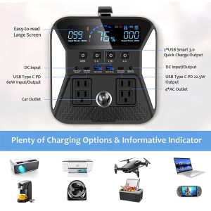 LiFePO4 High Speed Solar Systems Portable Lithium Power Station 24V For Power