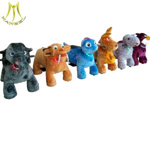 Hansel coin exchange machine walking toy unicorn motorized plush riding animals