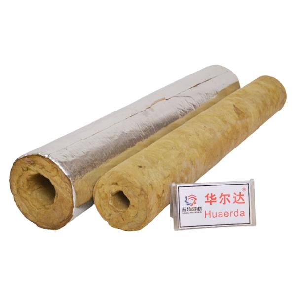 Fireproof Rock Wool Pipe Insulation for Industrial Use Aluminum Foil Thermal