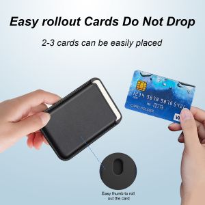 Custom Leather Magnetic Card Holder Wallet Shockproof For IPhone Samsung