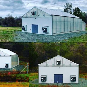 Multi-Span Venlo PC Sheet Polycarbonate Tunnel Greenhouse Blackout Light Dep