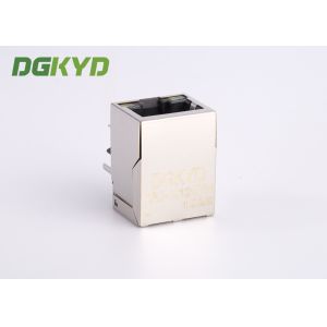 1x1 Tab Down 10 / 100 BASE Cat5e RJ45 Jack With Internal Transformer