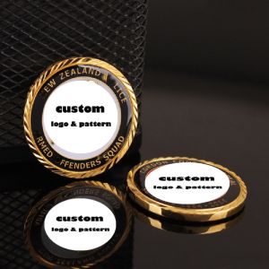 Custom Logo Personalized Silver Anodized Aluminum Blanks Metal Custom Token