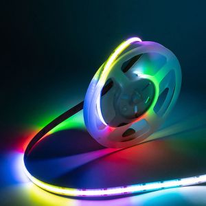 Commercial Dream Color Smart Addressable RGB COB LED Strips with Dimmable Design