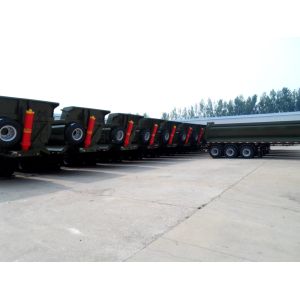 China ABS Anti-lock Braking System 3 Axles Tipper Trailer Dump Semi Trailer for Coal Gravel Transport on sale