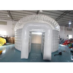 Half Transparent PVC 6m Inflatable Christmas Igloo Tent